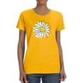 thumbnail image 1 of Daisy Hand Drawn Doodle T-Shirt Women -Image by Shutterstock, Female Small, 1 of 4