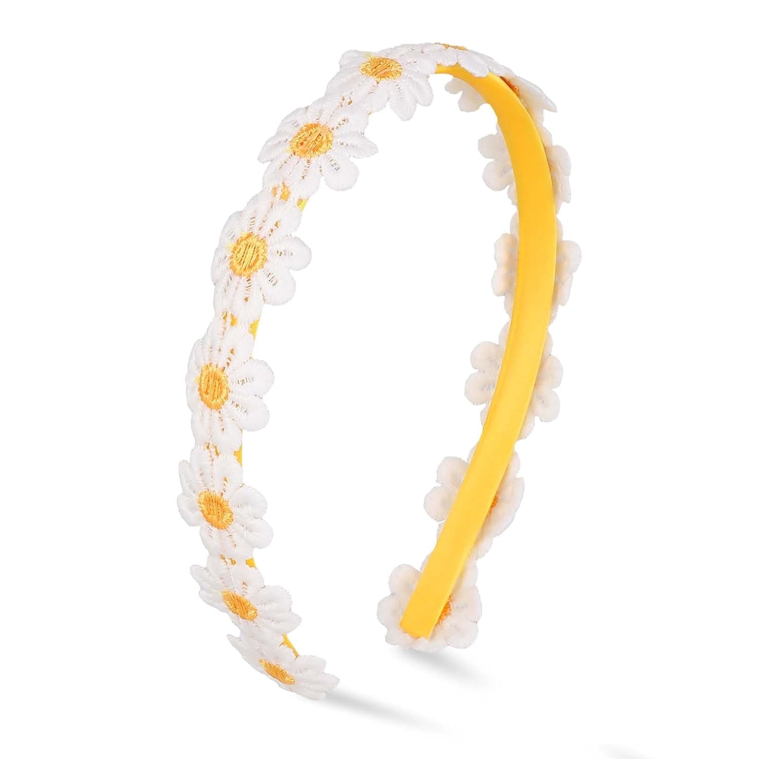 DALJIAFA Halloween Sunflower Headband Daisy Flower Hair Hoops Bands Women Crown Floral Headpiece Hairband Wreath Hawaiian Cosplay Dress Up Festival Parade Masquerade Wedding Birthday Party Accessories - View #7