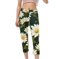 Daisy High Waist Capris Printed Womens Leggings Yoga Pants Women Fitness Running Yoga Leggings
