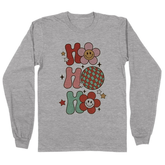 Daisy Ho Ho Ho Long Sleeve Shirt Unisex X-Large Grey
