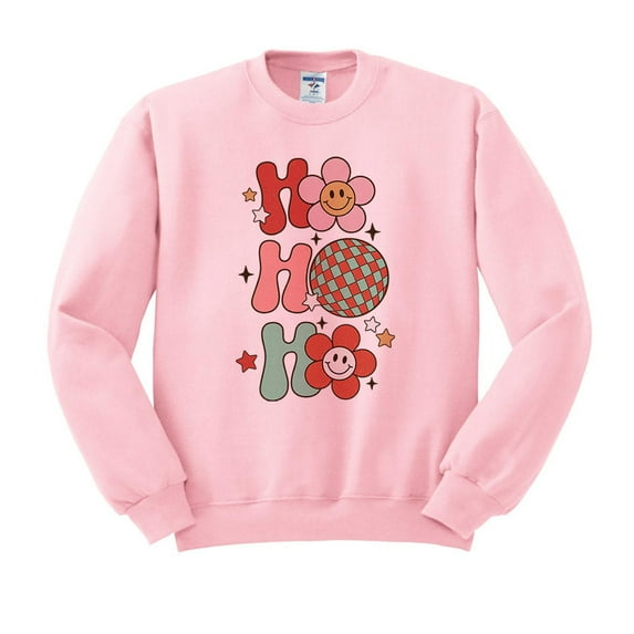 Daisy Ho Ho Ho Sweatshirt Unisex X-Large Pink