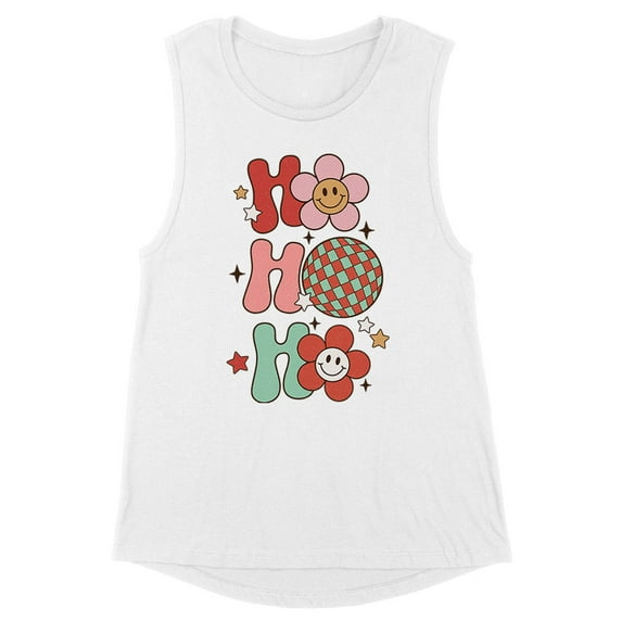 Daisy Ho Ho Ho Women's Muscle Tank Medium White