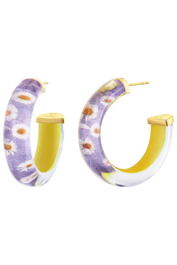 Daisy Illusion Hoops