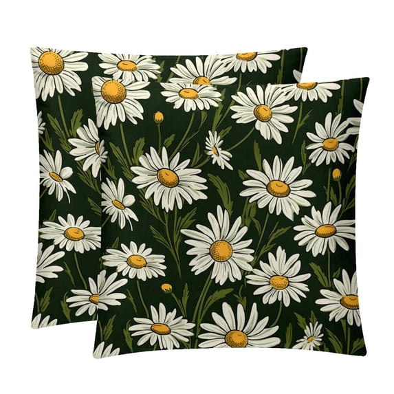 Daisy Inserts Set of 2 - 16x16, 18x18, 20x20 Inches - Unique Patterns for Pillows Covers, Bed Pillow, Throw Pillows - Great for All Occasions