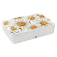 thumbnail image 1 of Daisy Jewelry Box Organizer Storage Box with Removable Compartment, Portable PU Leather Jewelry Boxes, 1 of 6