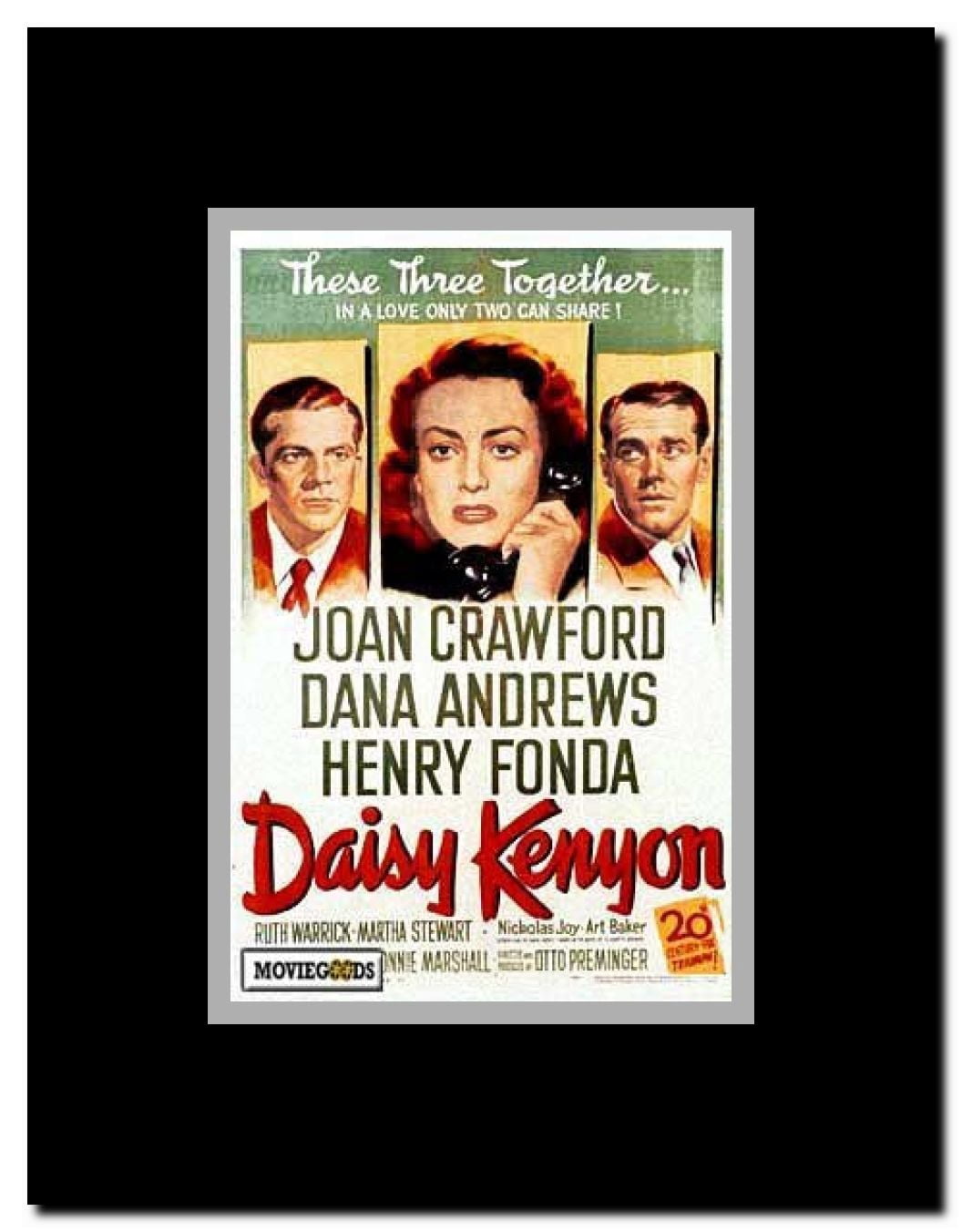 Daisy Kenyon Framed Movie Poster