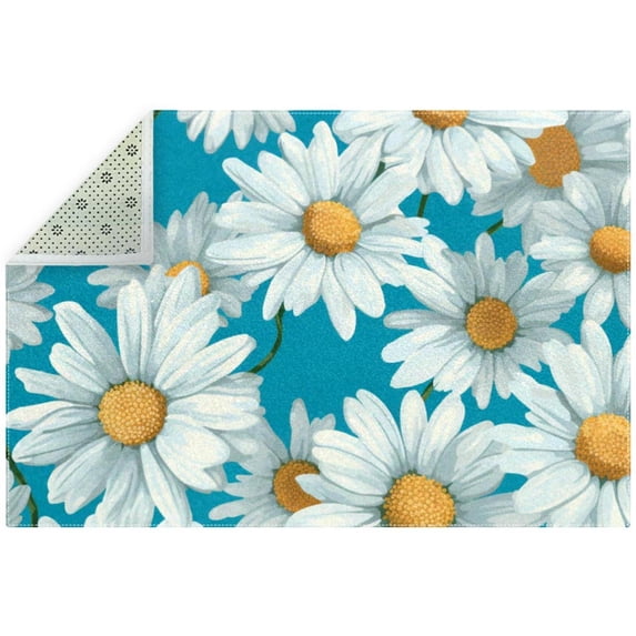 Daisy Kitchen Mat - Ergonomic Comfort Standing Mat with Right-Angle Design - Premium Polyester Material - 200 Characters