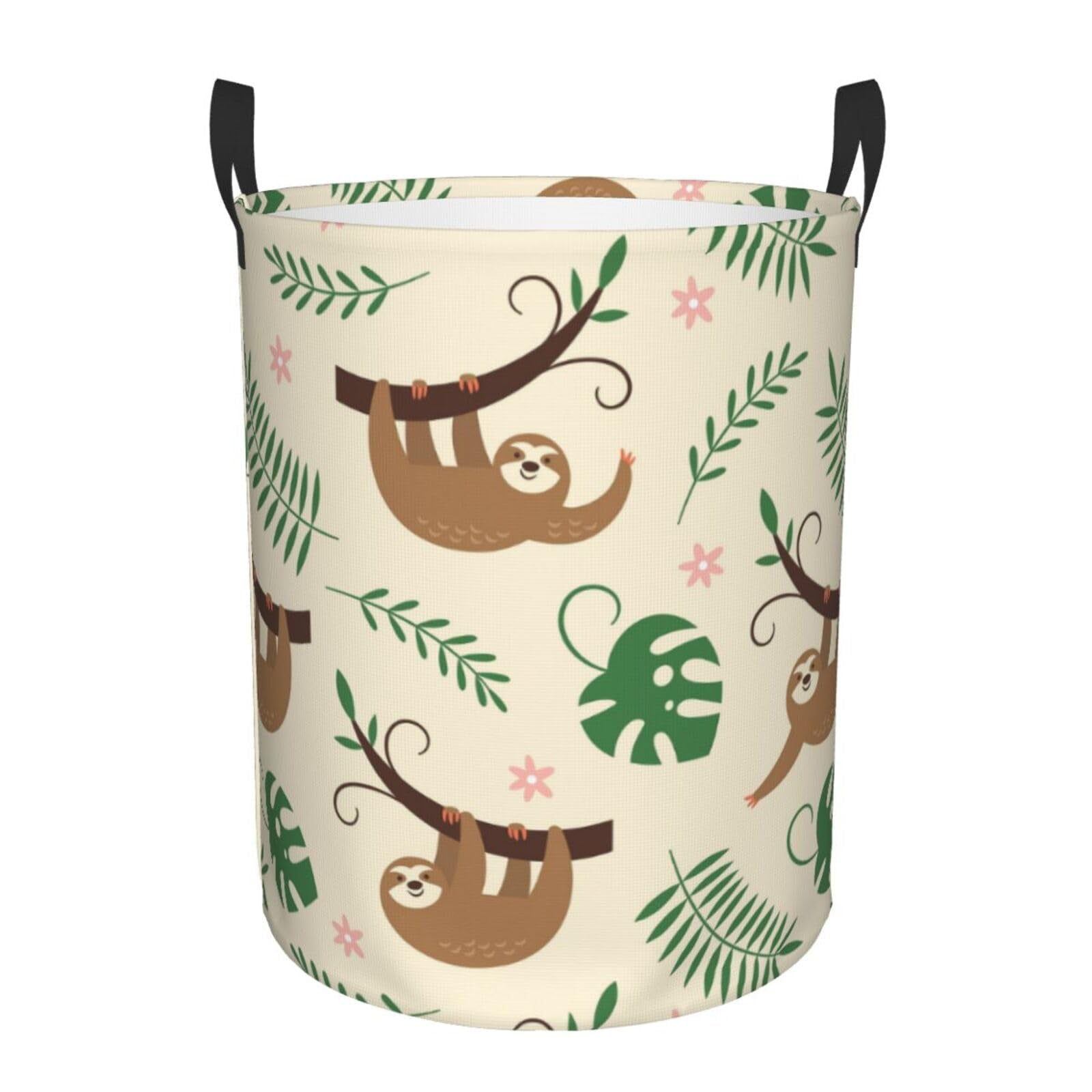 Daisy Laundry Hamper Collapsible Laundry Baskets with Handles Dirty