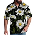 thumbnail image 1 of Daisy Men's Casual Printed Button Down Short Sleeve Beach Shirts, 1 of 6