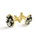 thumbnail image 1 of Daisy Men's Stainless Steel Cufflink Set for Formal Attire, Made of High-Quality Material, Suitable for All Occasions., 1 of 6