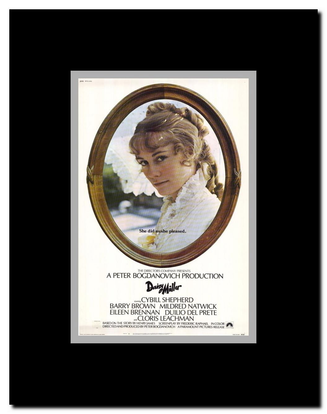 Daisy Miller Framed Movie Poster