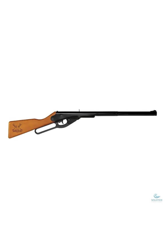 Outdoor Products Buck BB Youth Lever Action Air long gun, 177 Cal, BB, Wood Stock Blue Barrel