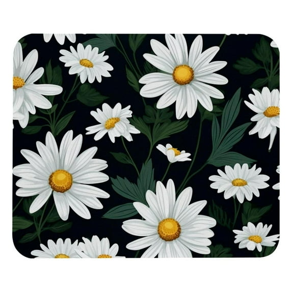 Daisy Mouse Pad , Soft Cute Computer Mouse Mat with Rubber Base, Easy to Slide, Personalized Design, Portable