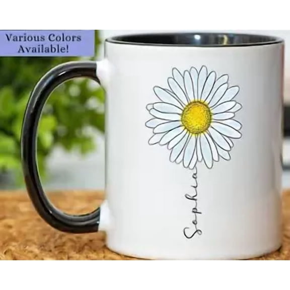Daisy Mug Daisy Gifts Daisy Flower Cup Daisy Flower Coffee Mug Daisy Coffee Cup，11oz
