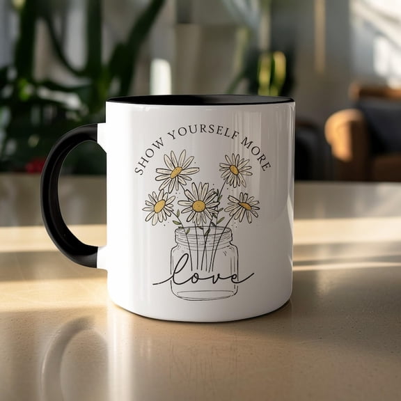 Daisy Mug, S1How Yours More Love, Floral Coffee Cup