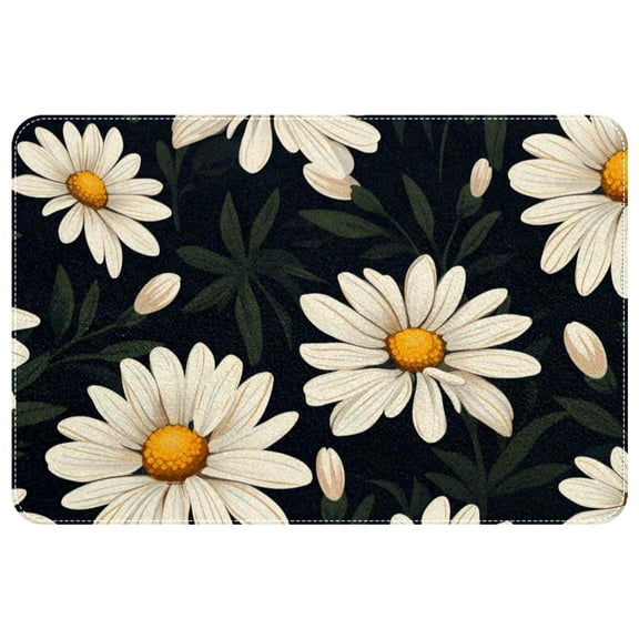 Daisy Non-Slip Polyester Chair Mat Floor Carpet Door Mat - Machine Washable