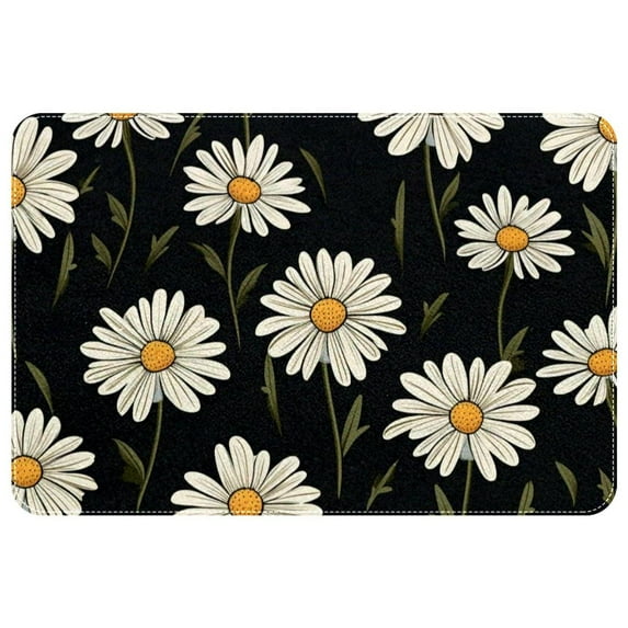 Daisy Non-Slip Polyester Chair Mat Floor Carpet Door Mat - Machine Washable