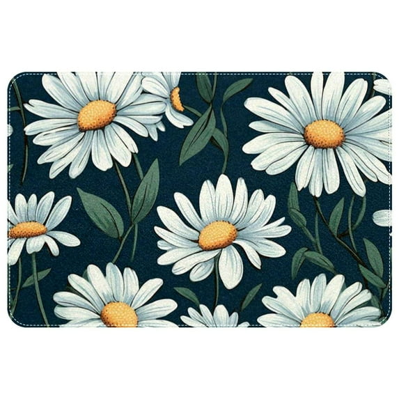 Daisy Non-Slip Polyester Indoor Floor Carpet Rug - Machine Washable Door Rugs
