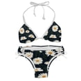 thumbnail image 1 of Daisy One-Piece Swimsuit Bikini Set, Detachable Sponge, Adjustable Strap, Two-Pack, Beach Vacation Wear, 1 of 6