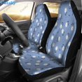 Daisy Pattern Print Universal Car Seat Covers Fit for Cars Trucks SUV