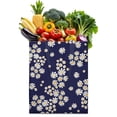 thumbnail image 1 of Daisy Pattern Reusable Shopping Tote - Foldable, Durable & Large Capacity Grocery Bag, 1 of 5