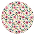 thumbnail image 1 of Daisy Pattern Round Tablecloth with Elastic Edge, Easy Care Water-Resistant Fabric for Home Use, Fits 44-52", 1 of 7
