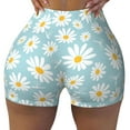 thumbnail image 1 of Daisy Pattern Workout Shorts For Women Scrunch Butt Lifting Yoga Gym Seamless Booty Biker Shorts Medium, 1 of 9