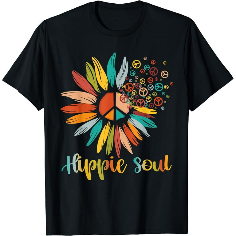 Daisy Peace Sign Hippie Soul Tshirt Flower Lovers Gifts T-Shirt Daisy Peace Sign Hippie Soul Tshirt Flower Lovers Gifts T-Shirt