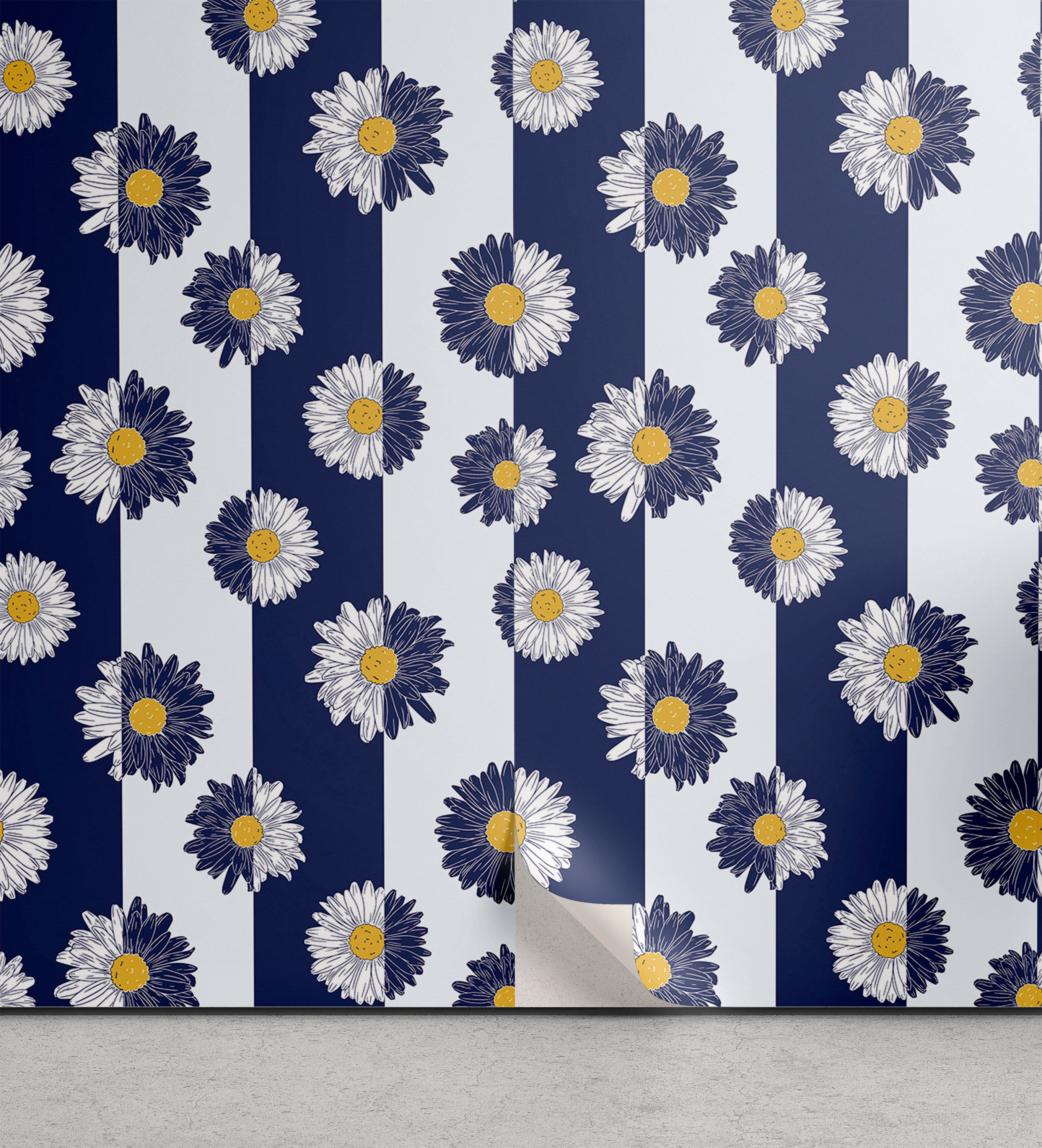 Daisy Peel & Stick Wallpaper for Home, Pop Art Inspired Modern