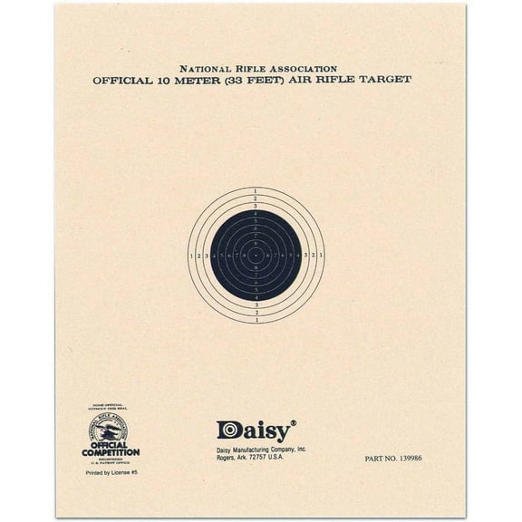 Daisy Pellet Target, Brown, 10 Meter