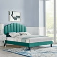 thumbnail image 1 of Daisy Performance Velvet Twin Platform Bed-MOD-7043, 1 of 7