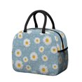 thumbnail image 1 of Daisy Pioneer Flower Blue Pattern Insulated Leakproof Lunch Box for Work, Lunch Bag for Women Men, Loncheras Para Mujer for Beach Travel Picnic Camping, 1 of 5