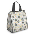 thumbnail image 1 of Daisy Pioneer Flower and Gray Daisies Insulated Lunch Bag for Women Men, Large Portable Soft Cooler Tote, Thermal Food Storage Bag with Pearl Cotton, 8.66L, 8.75"x5.75"x9.5", 1 of 6