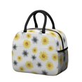 thumbnail image 1 of Daisy Pioneer Flower and Sunflowers Insulated Leakproof Lunch Box for Work, Lunch Bag for Women Men, Loncheras Para Mujer for Beach Travel Picnic Camping, 1 of 2