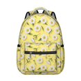 thumbnail image 1 of Daisy Pioneer Flower Yellow Pattern Backpack for School, Cute School Bag with Adjustable Shoulder Straps and Padded Back, 15.3"x11"x7.1", 1 of 5