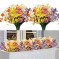 thumbnail image 1 of Daisy Plastic Artificial Flower Yellow Fake Flowers, Plastic Artificial Flower *1 Branch Fake Flowers Small(Plastic, 4), 1 of 4