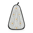 thumbnail image 1 of Daisy Polka Dots Pattern Hand Towel Quick Drying Home Storage Kitchen Towel Hooks Dish Cloths, 1 of 6