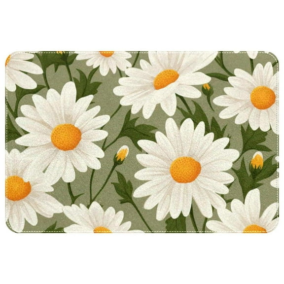 Daisy Polyester Indoor Mat Non-Slip Area Rug Chair Rugs Machine Washable