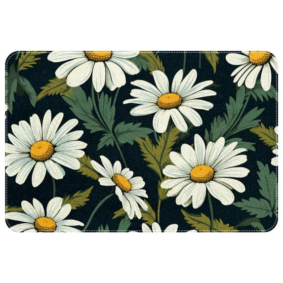 Daisy Polyester Non-Slip Door Carpet Kitchen Mat Floor Rug - Machine Washable