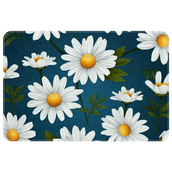 Daisy Polyester Non-Slip Machine Washable Door Rug Game Mat Kitchen Rug Office Rugs