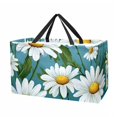 Daisy Premium Oxford Cloth Picnic Basket Reusable, Foldable, Large
