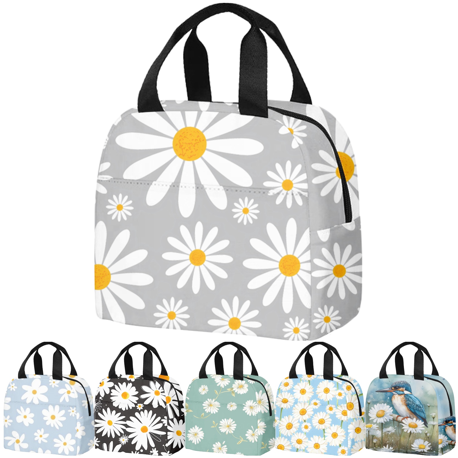 Daisy Pretty Lunch Bag Lunch Bags for Men Women (Style 5)
