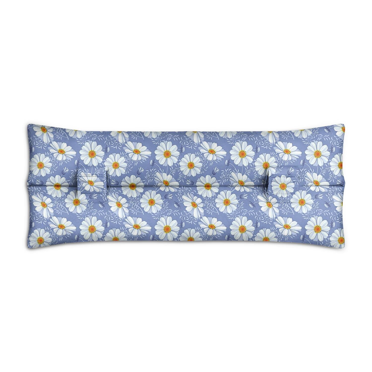 Daisy Print Mastectomy Pillow for Car - Floral Post Surgery Seatbelt Cushion for Women - Soft Heart Surgery Recovery Pillow with Boho Daisy Aesthetic