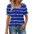 thumbnail image 1 of Daisy Print T-Shirts for Womens V Neck Tee Short Sleeve Tops Loose Fit Tunic Blouses Summer Basic Boho Dressy Cute Tops 2025, 1 of 7