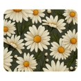 thumbnail image 1 of Daisy Printed Square Desk Pad, 8.3x9.8 Inch Non-Slip Rubber Bottom Gaming Mousepad, Desk Mat for Office and Gaming, 1 of 6