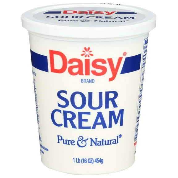 Daisy Pure and Natural Sour Cream, 16 Ounce -- 12 per case.