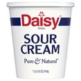 Daisy Pure and Natural Sour Cream, 16 oz (1 lb) Tub (Refrigerated)
