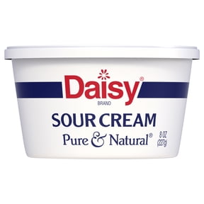 Daisy Pure and Natural Sour Cream, 8 oz Tub (Refrigerated)