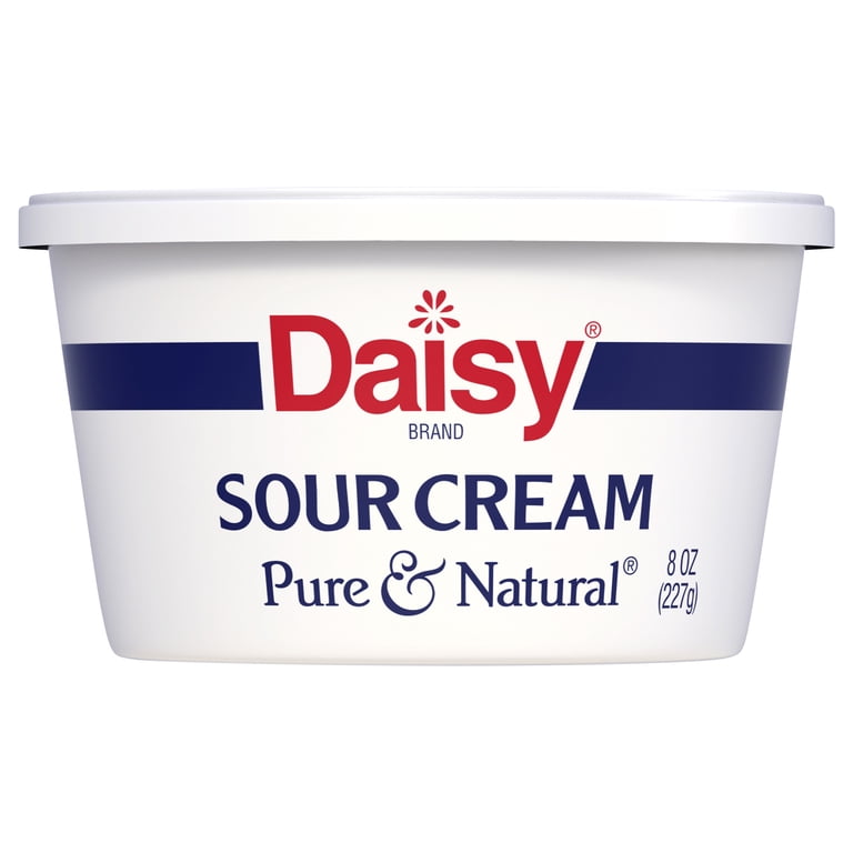 Daisy Pure and Natural Sour Cream, 8 oz Tub (Refrigerated