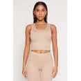 thumbnail image 1 of Women's Daisy Ribbed Knit Cropped Tank Top, 1 of 4